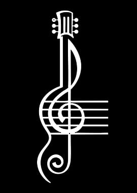 Guitar Treble Clef Music Symbol
