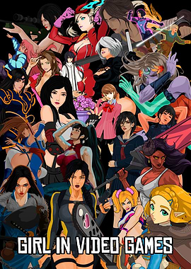 Girls in Video Games Collage