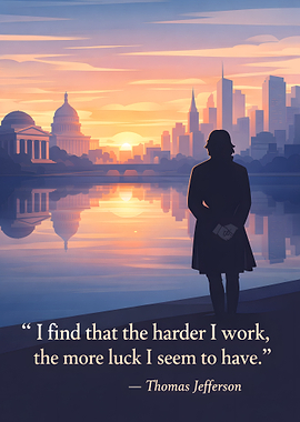 Thomas Jefferson Quote at Sunset