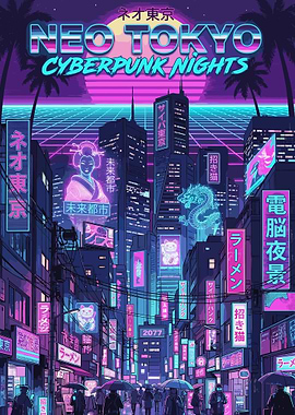 Neo Tokyo Cyberpunk Nights