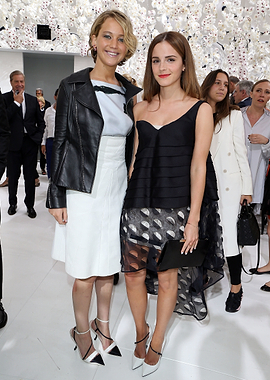 Jennifer Lawrence and Emma Watson at Fashion Event