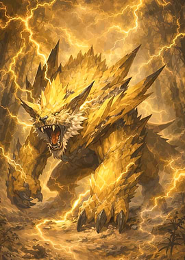 Electric Wolf Creature