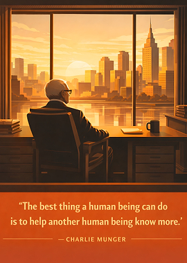 Man looking at city skyline at sunset