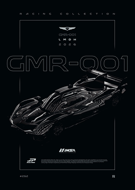 Futuristic Racing Car Poster