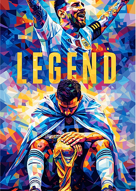 Lionel Messi Legend Poster