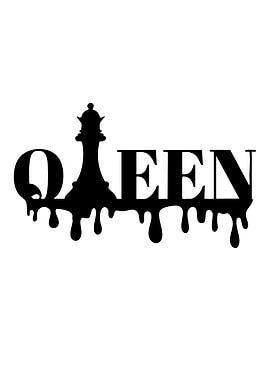 Queen Chess Piece Dripping