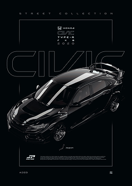 Honda Civic Type R Poster