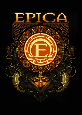 Epica Band Logo with Egyptian and Maze Motifs
