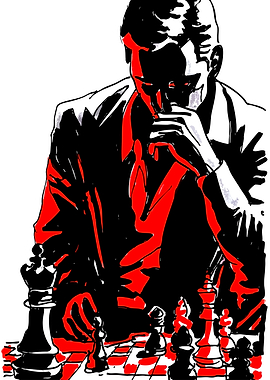 Man playing chess