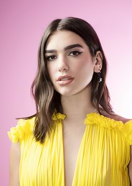 Dua Lipa in Yellow Dress