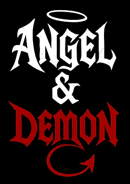 Angel and Demon Text Art