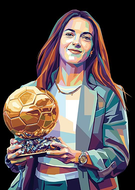 Alex Morgan with Ballon d'Or Féminin