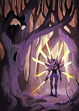 Robot Warrior in a Dark Forest