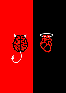 Brain vs Heart Symbolism