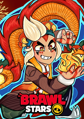 Brawl Stars Dragon Character Art