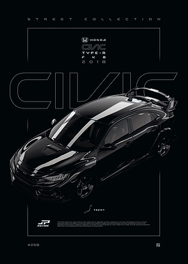 Honda Civic Type-R FK8 Poster