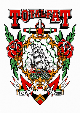 Traditional Tattoo Style Ship Design