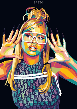 Latto Pop Art Portrait