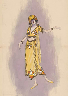 Costume design for a dancer