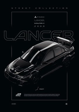 Black Mitsubishi Lancer Evolution VI