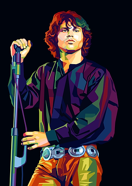 Jim Morrison Pop Art Portrait