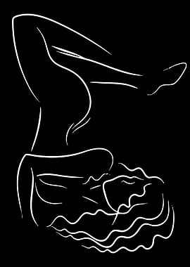 Minimalist Line Art of a Woman