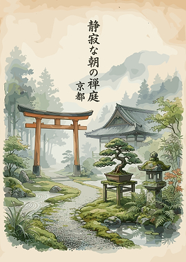 Tranquil Japanese Garden Scene