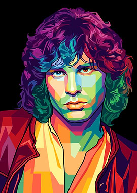 Jim Morrison Pop Art Portrait