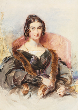 Portrait of a Woman in a Fur Stole