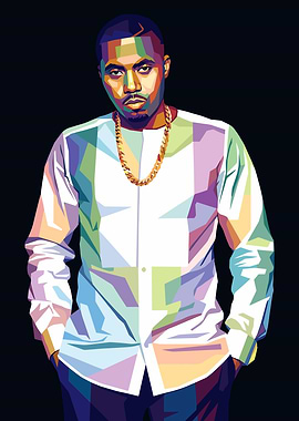 Nas in Pop Art Style