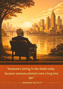 Warren Buffett quote about planting trees