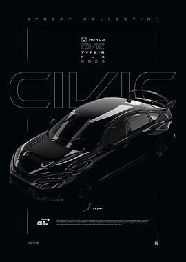 Honda Civic Type-R 2023 Poster