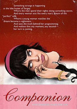 Companion Book Cover with Eerie Woman