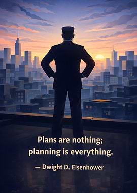 Man overlooking city at sunset