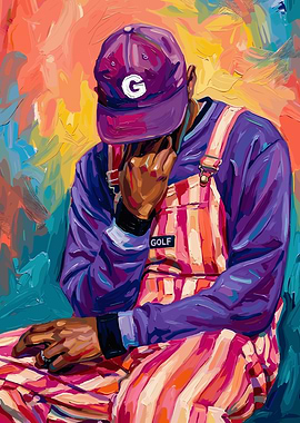Painting of a Tyler the Creator