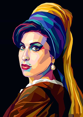 Amy Winehouse Pop Art Portrait