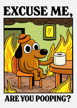 This is Fine Dog Meme