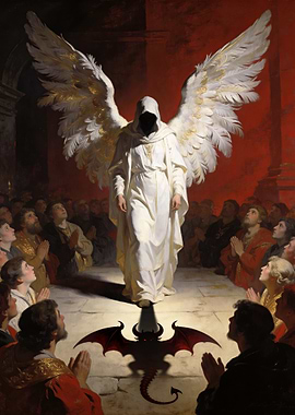 Angel and Demon Shadow