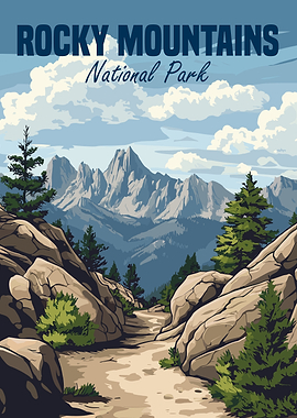 Rocky Mountains National Park Poster