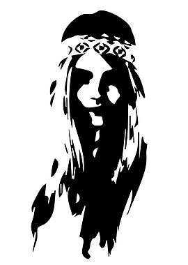 Hippie Woman Portrait