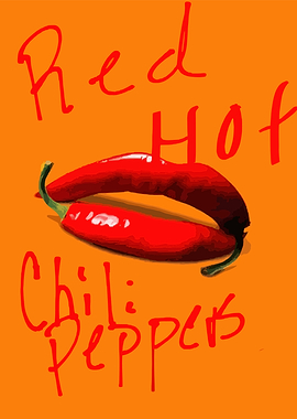 Red Hot Chili Peppers Text Art