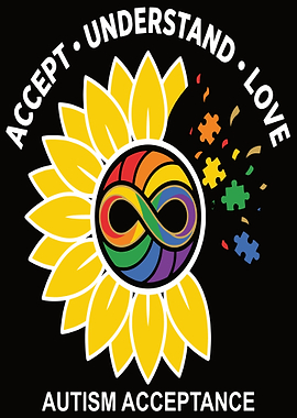 Autism Acceptance Sunflower