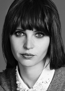 Black and White Portrait of Zooey Deschanel