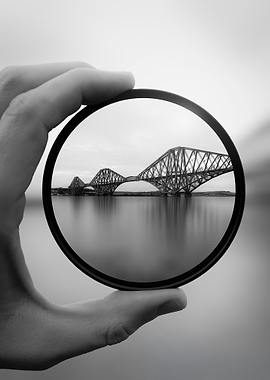 Forth Bridge through a lens