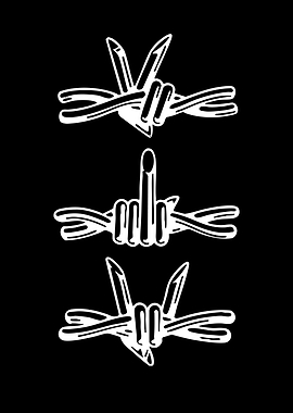 Barbed Wire Hand Gestures