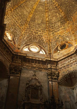 Ornate Dome Interior with Windows