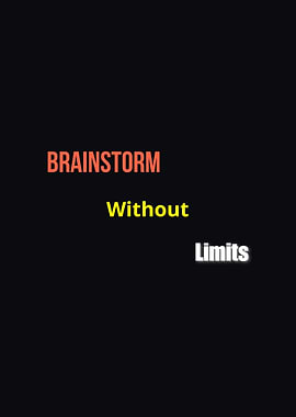 Brainstorm Without Limits Text Art
