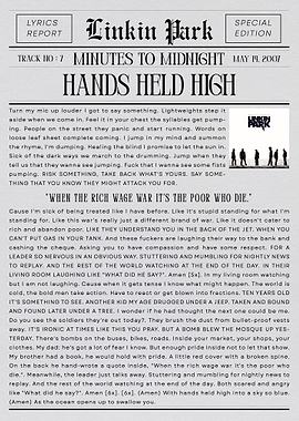 Linkin Park Hands Held High