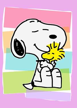Snoopy and Woodstock Hugging