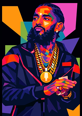 Nipsey Hussle Pop Art Portrait